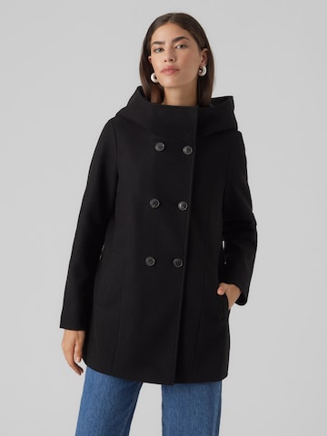 Manteau mi-saison 'Fortune' VERO MODA en noir : devant