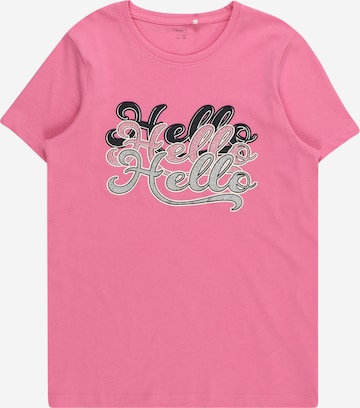 T-Shirt 'TANA' NAME IT en rose : devant