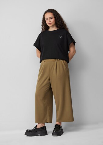 Wide Leg Pantalon QS en vert