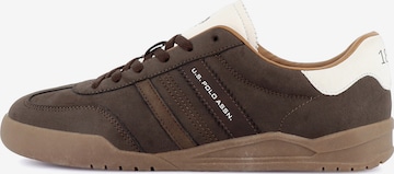 US POLO ASSN. - Zapatillas deportivas bajas 'Jazz' en marrón: frente