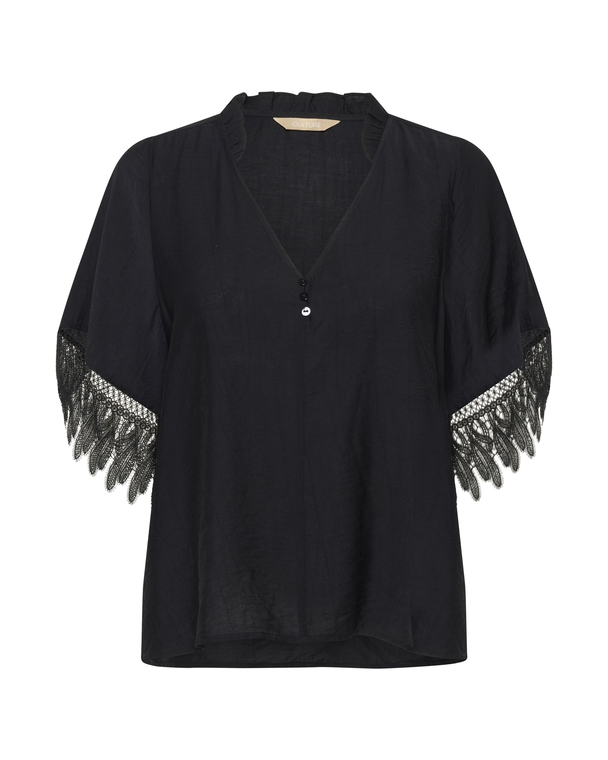 Chemisier CULTURE en noir : devant