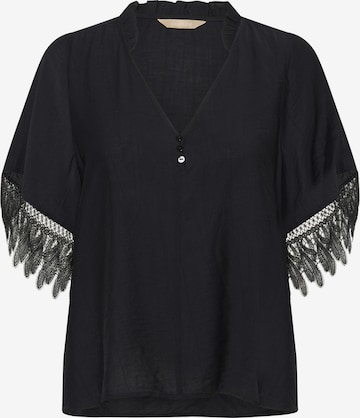 Chemisier CULTURE en noir : devant