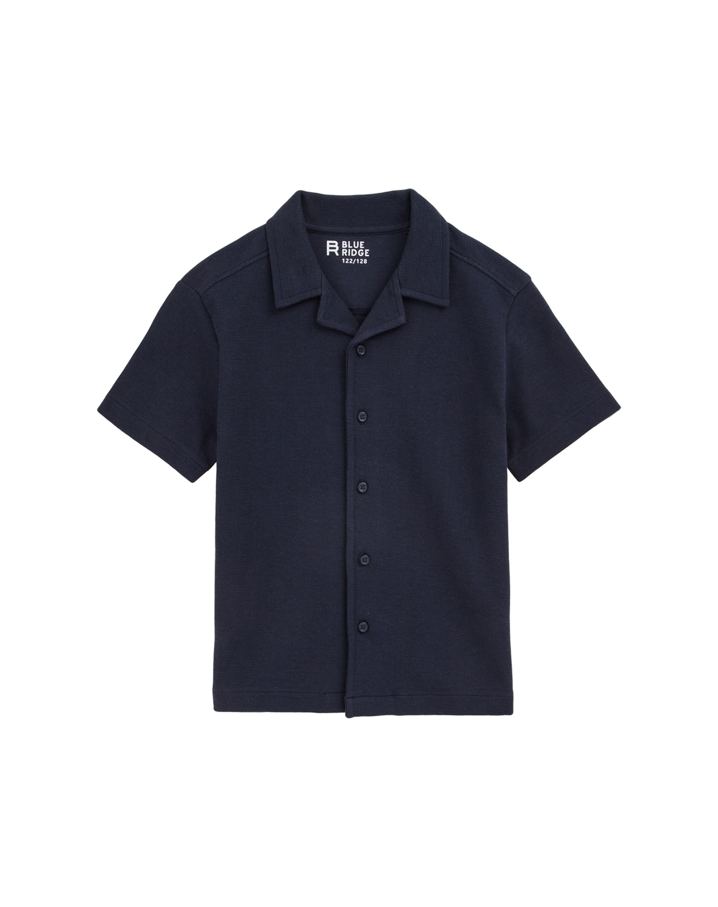 WE Fashion Rovný strih Košeľa - Modrá: predná strana