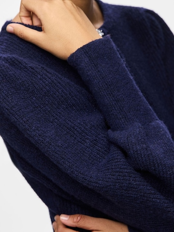 PIECES Gebreid vest 'PCAnnie' in Blauw