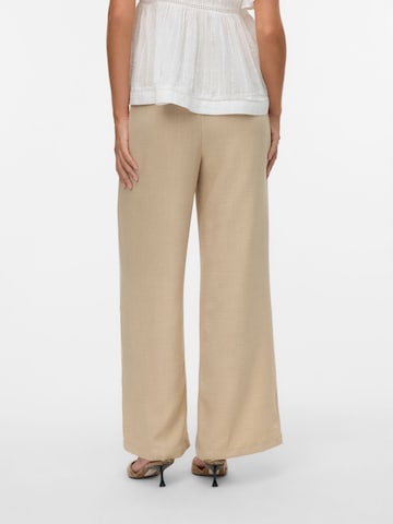 VERO MODA Wide leg Pleat-front trousers 'VMMelaney' in Grey