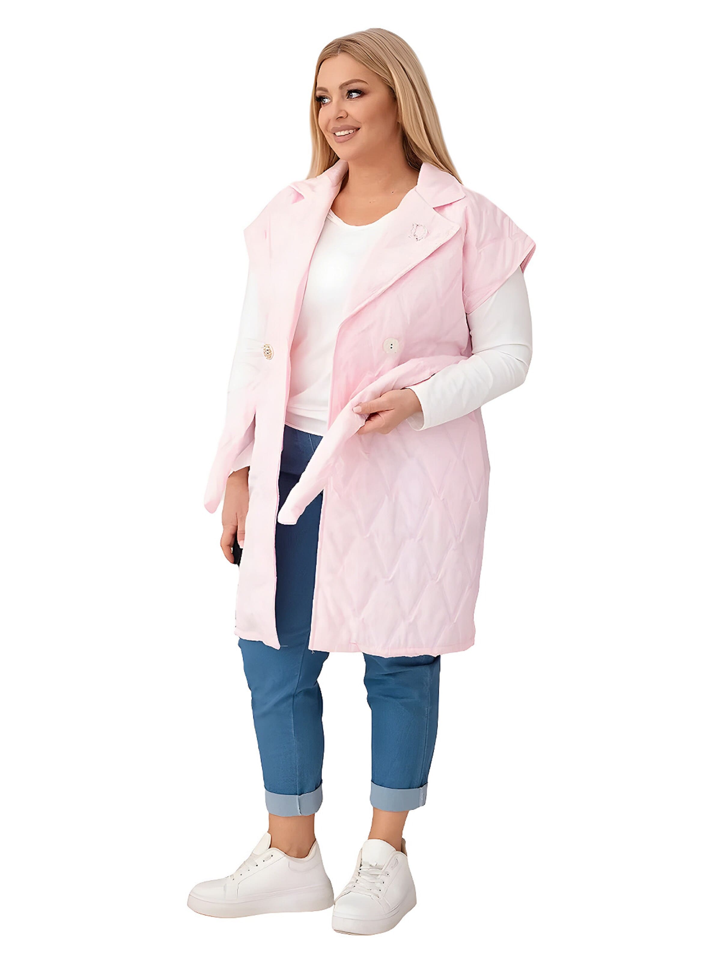 Lumera Bodywarmer 'Sussurro' in Roze: voorkant
