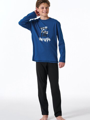 SCHIESSER Pajamas in Blue: front