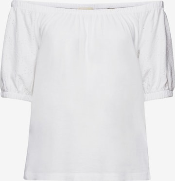 T-shirt ESPRIT en blanc : devant