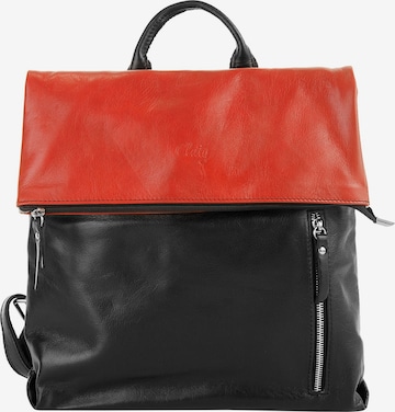 Cluty Rucksack in Rot: Vorderseite