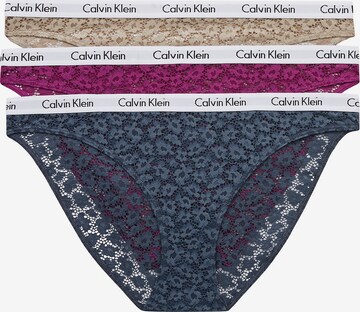 Slip Calvin Klein Underwear en beige : devant