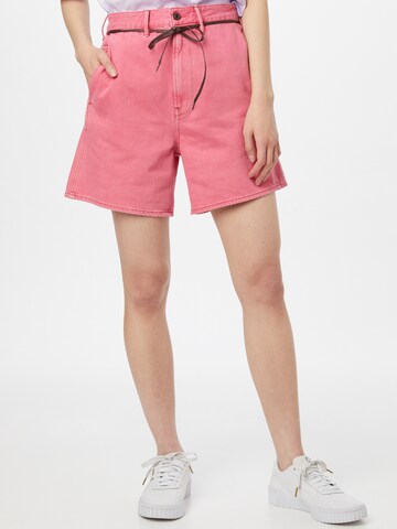 G-Star RAW Zvonové kalhoty Kalhoty – pink: přední strana
