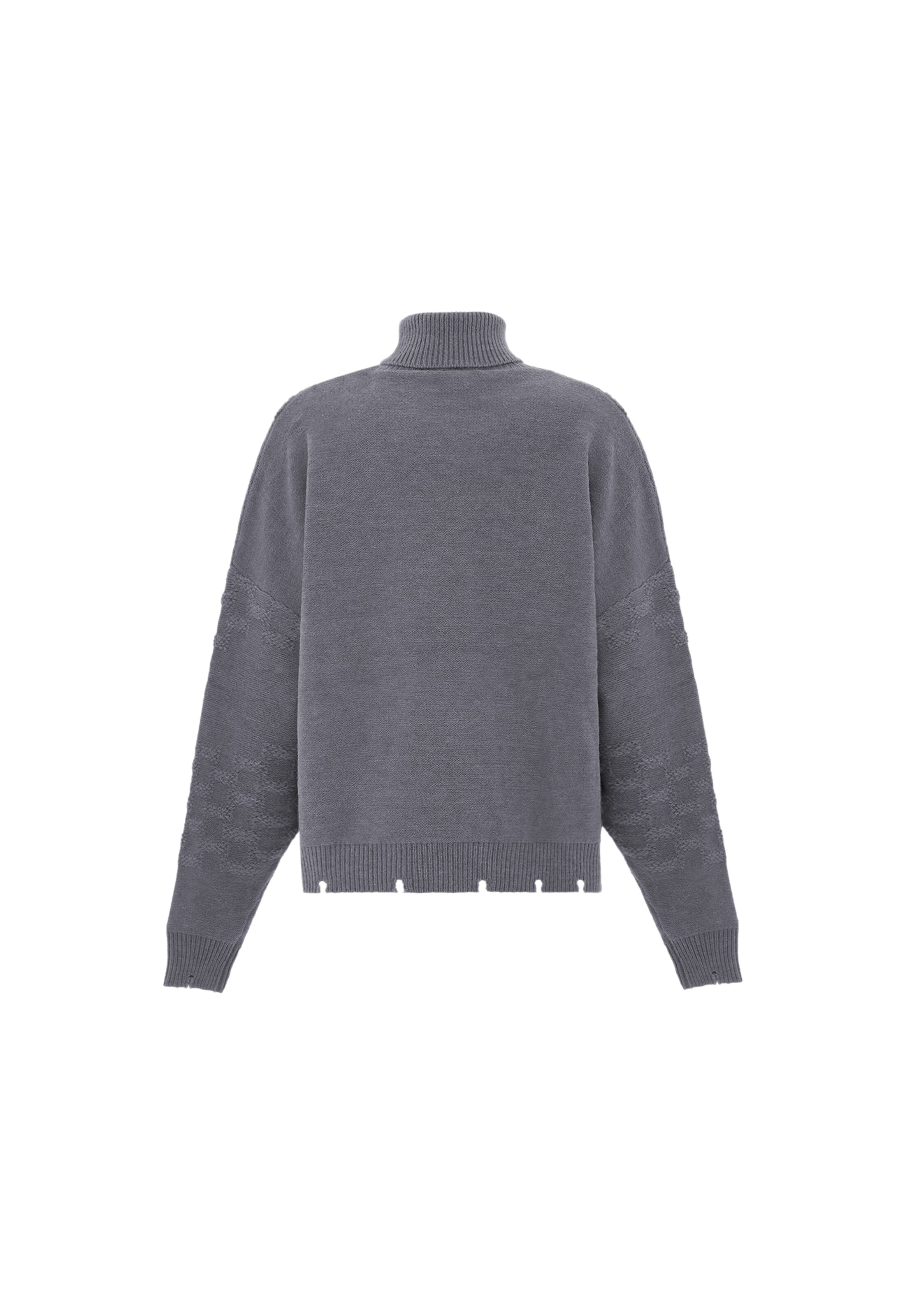 Pullover di faina in grigio
