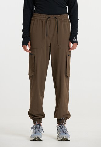 SOS Tapered Cargo Pants ' Salonga ' in Brown: front