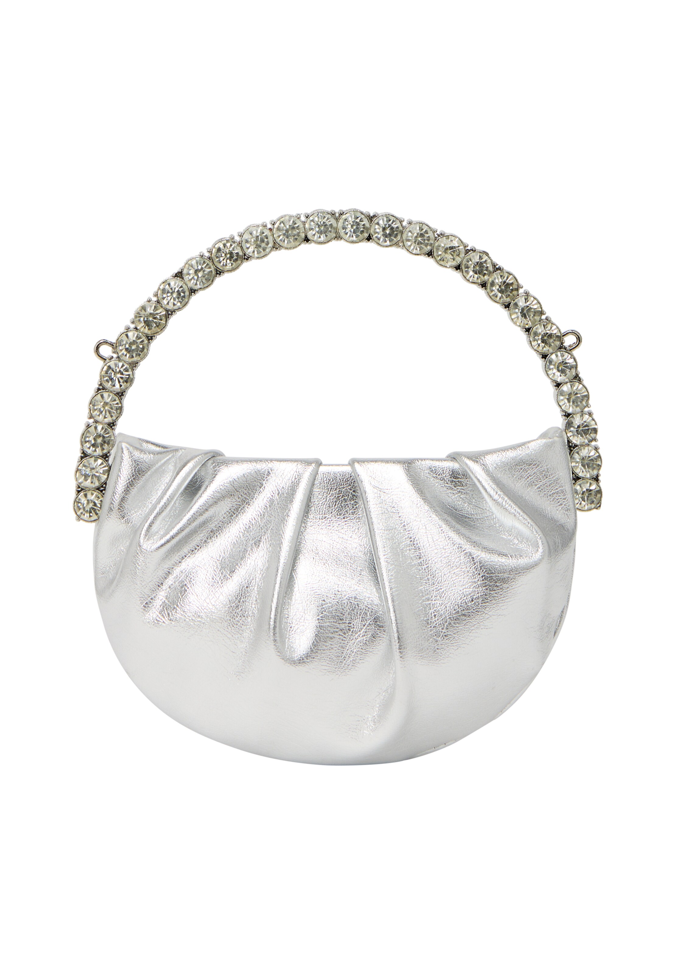 Borsa a mano KRZY di colore argento, Visualizzazione prodotti