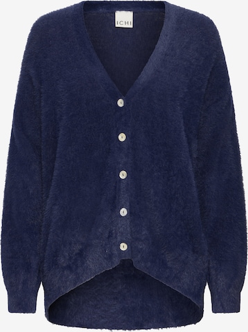ICHI Gebreid vest 'IHBRULA' in Blauw: voorkant