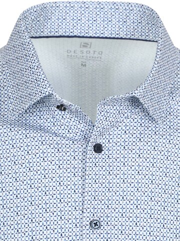 DESOTO Slim fit Button Up Shirt in Blue