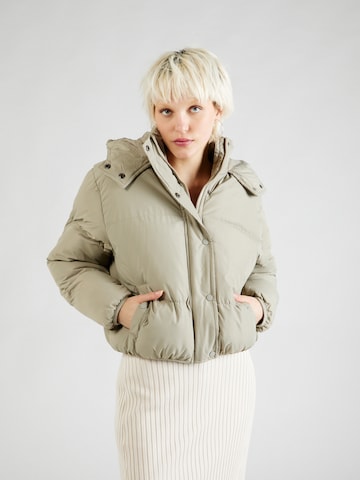 BRAVE SOUL Winter Jacket in Green: front