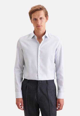 SEIDENSTICKER Slim fit Button Up Shirt in Green: front