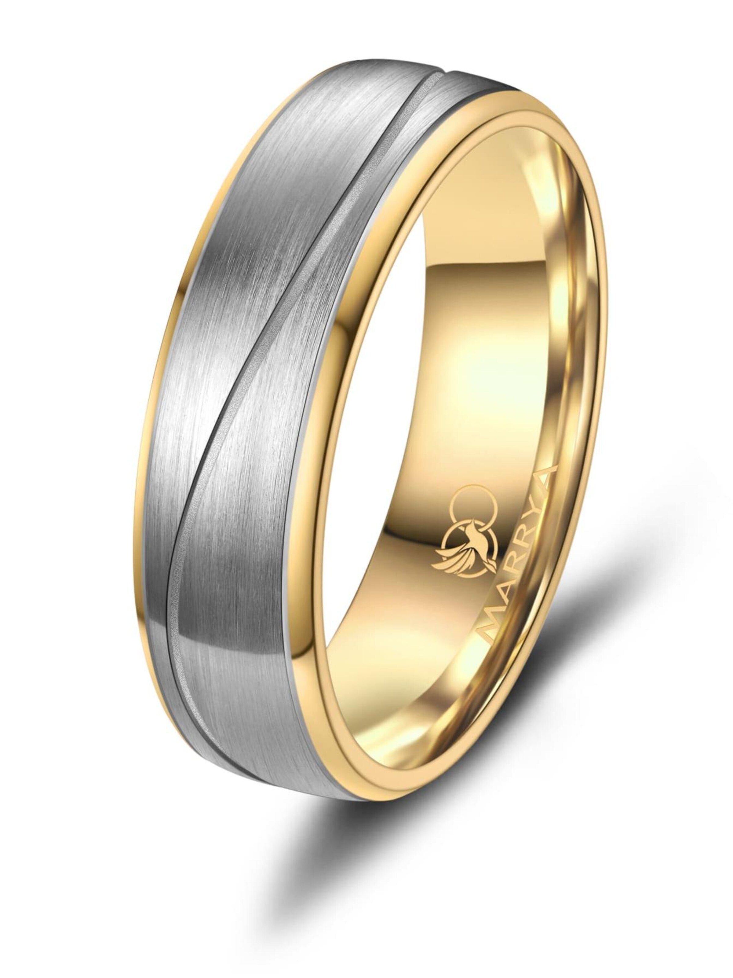 Anello 'MARRYA TI-50 Ehering aus Titan' di MARRYA in argento