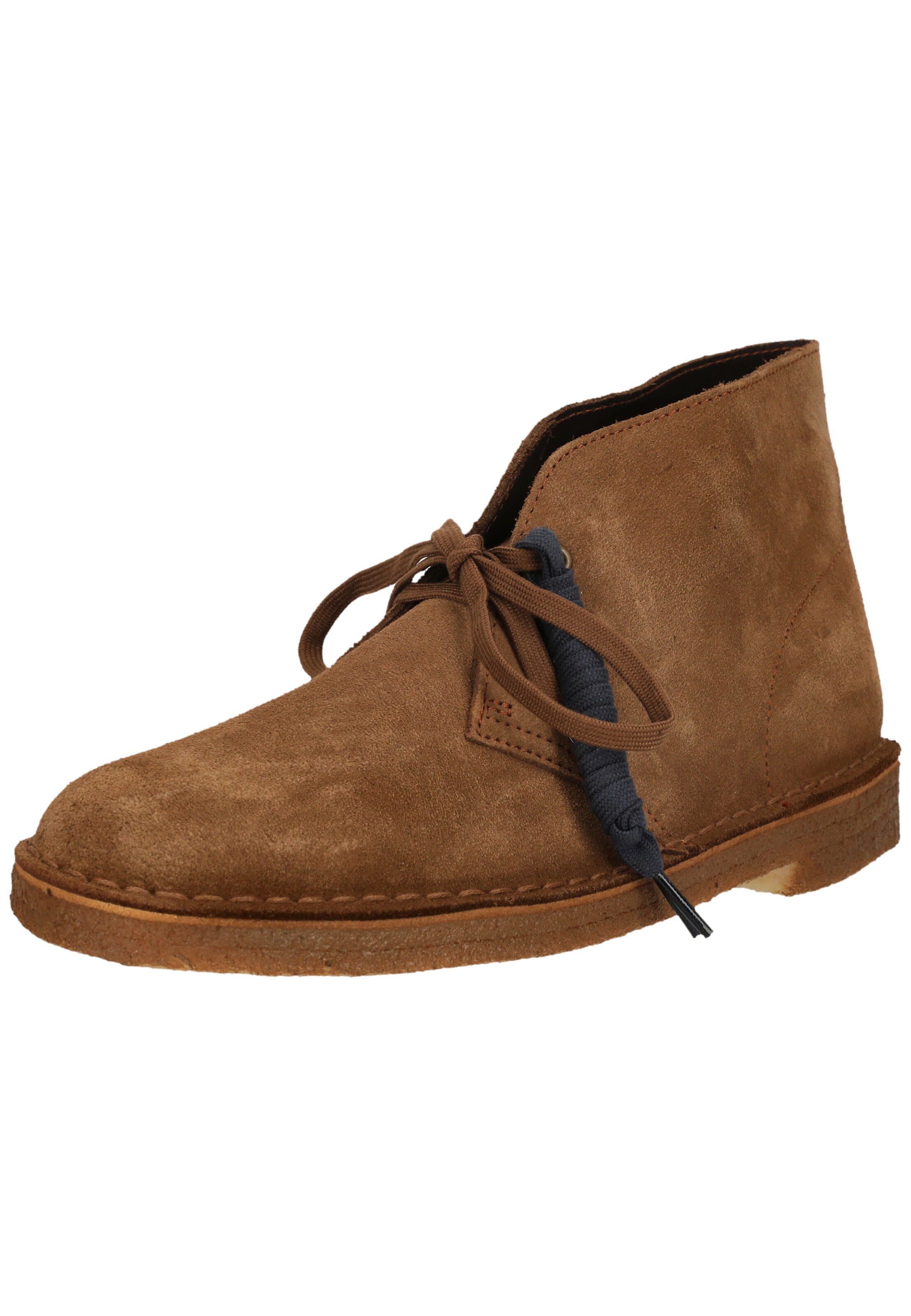 CLARKS Boots Desert Boot Cola Suede in Braun: Vorderseite