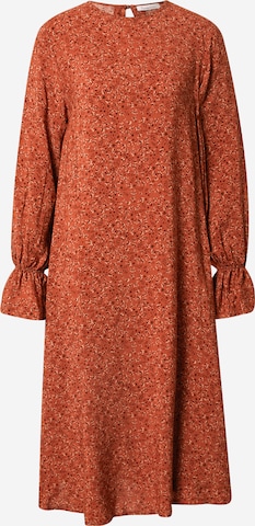 KnowledgeCotton Apparel Dress 'Heather' in Orange: front
