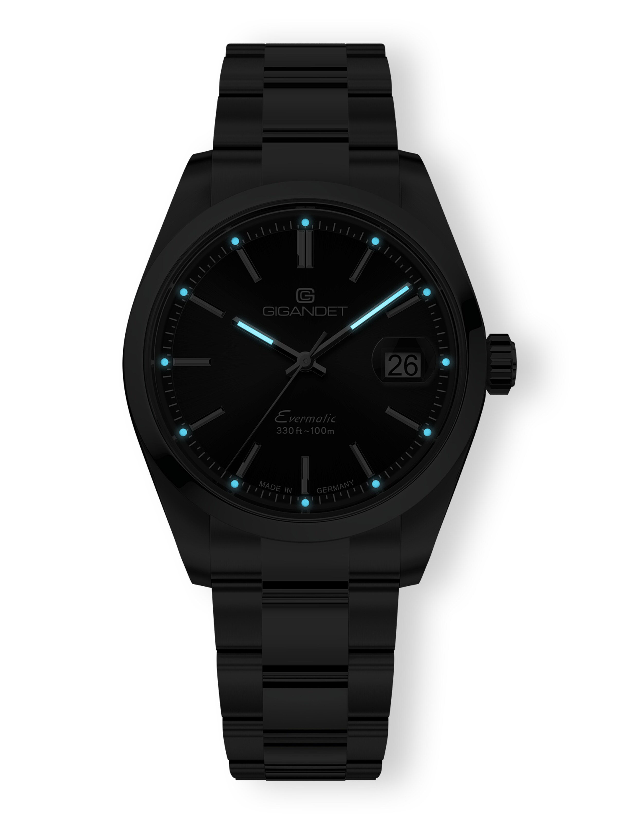 Gigandet Analog Watch 'EVERMATIC' in Black