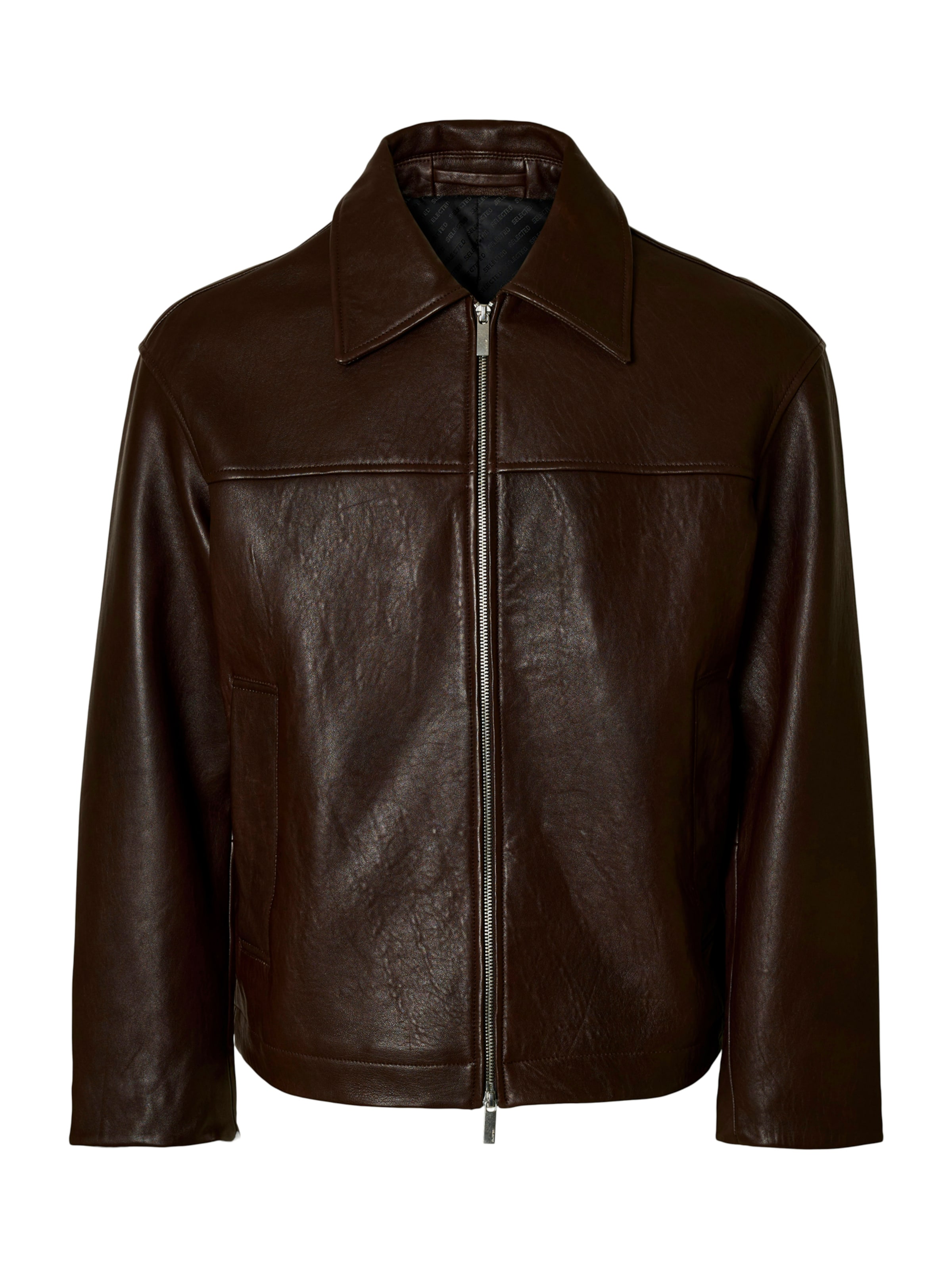 SELECTED Between-Season Jacket 'SLHNOAH' in Brown: front