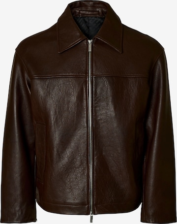 SELECTEDPrijelazna jakna 'SLHNOAH' - smeđa boja: prednji dio