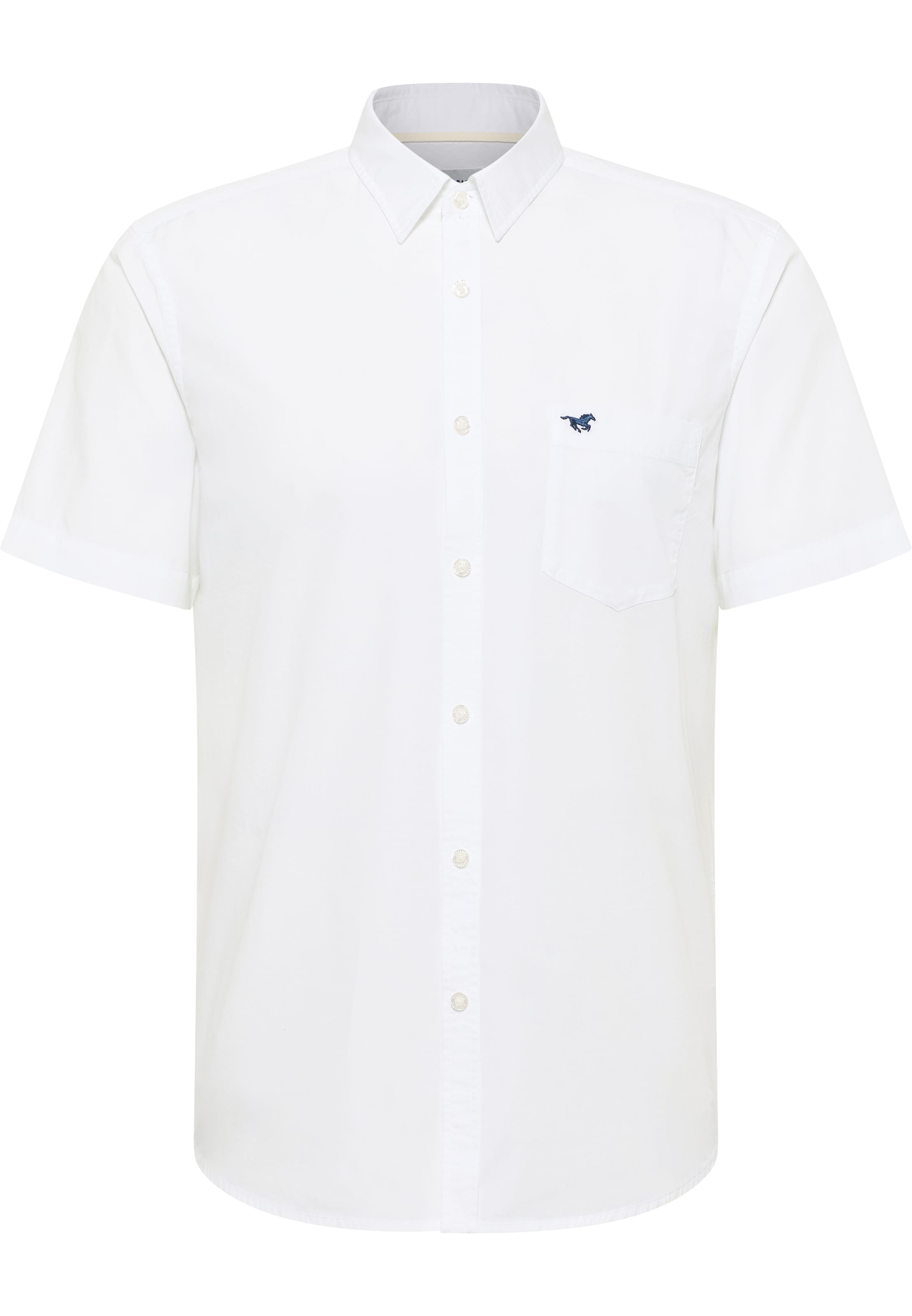 MUSTANG Regular fit Риза 'Gilroy' в бяло: отпред