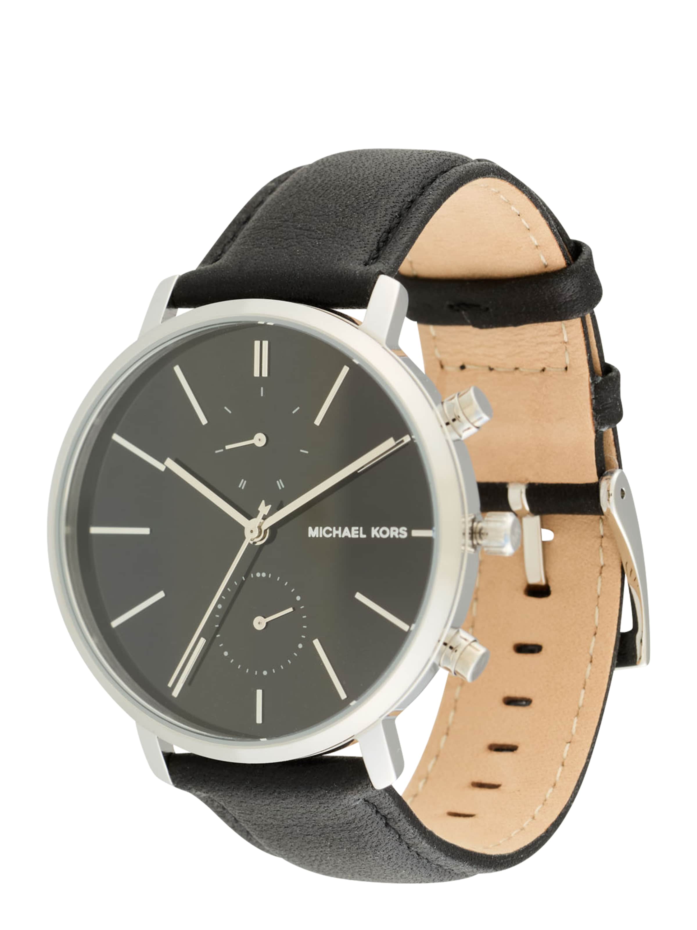 Michael Kors Аналоговые часы 'BLAKE' в Серебристый: спереди