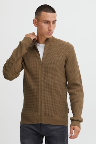 BLEND Knit Cardigan in Brown: front