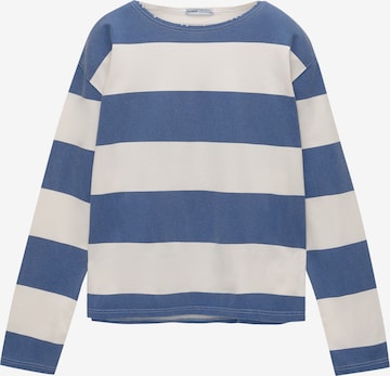 T-shirt Pull&Bear en bleu : devant