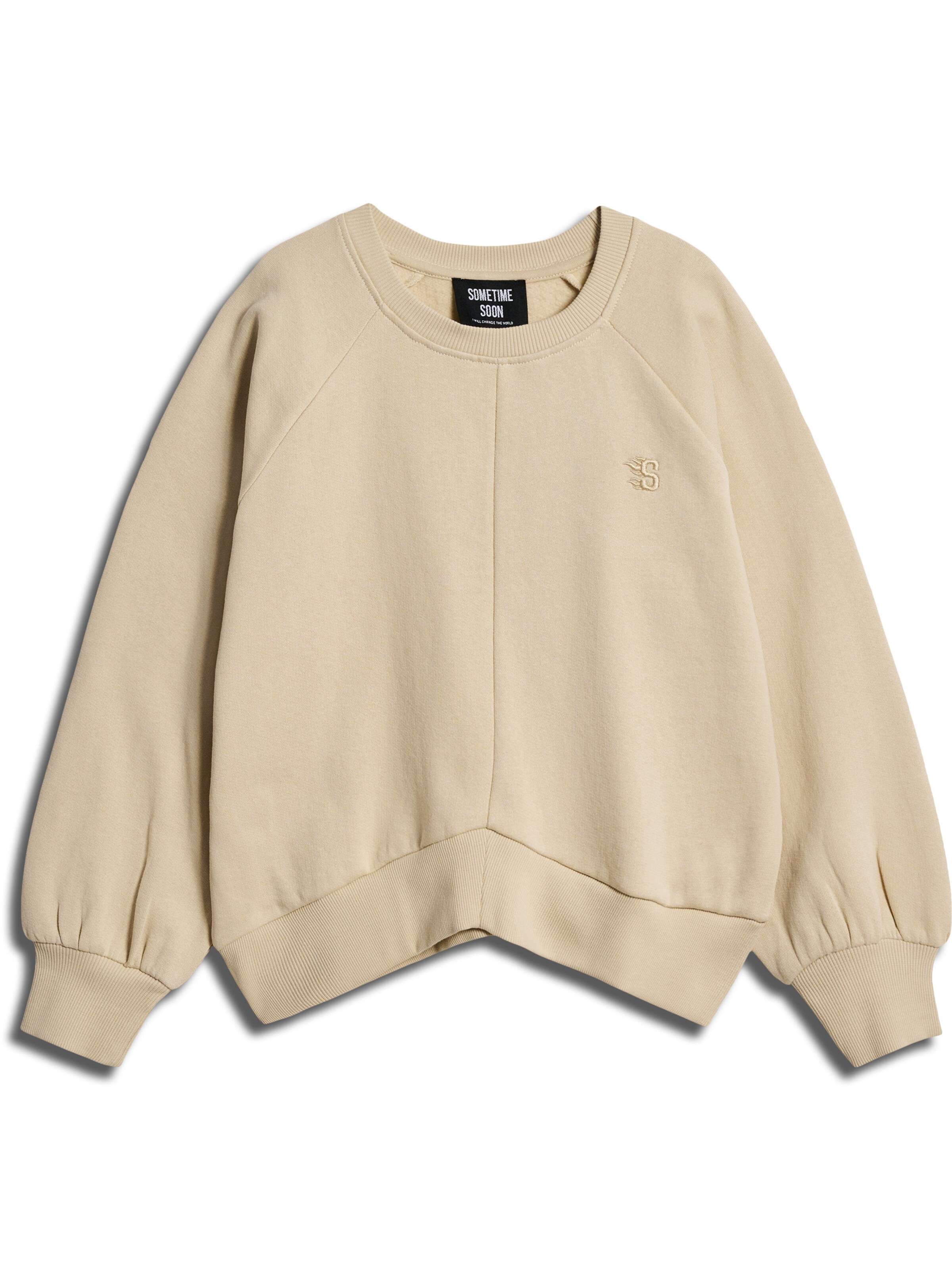 SOMETIME SOON Sweatshirt i beige: forside