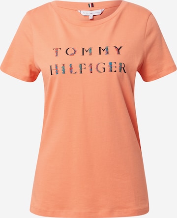 Tricou de la TOMMY HILFIGER pe portocaliu: față