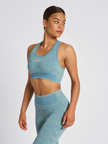 Hummel Bustier BH 'MT Saga' in Blau: Vorderseite