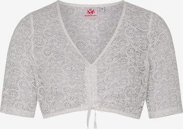 SPIETH & WENSKY Klederdracht blouse 'Duft' in Wit: voorkant