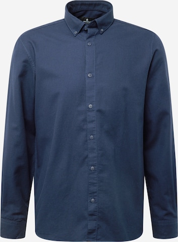 Springfield Regular fit Button Up Shirt 'NEW DOBBY' in Blue: front