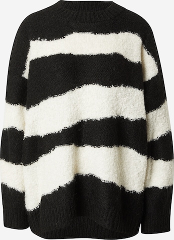 TOPSHOP Sweater in Black: front