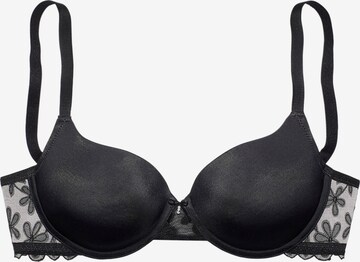 LASCANA Push-up Bra in Black: front