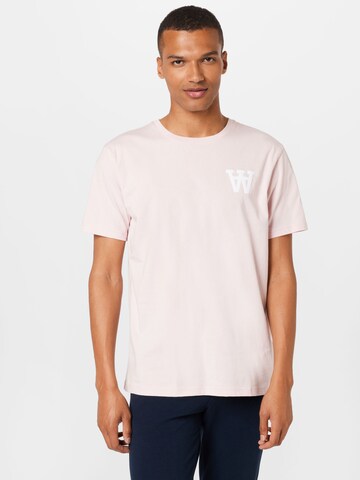 WOOD WOOD Shirt 'Ace' in Roze: voorkant