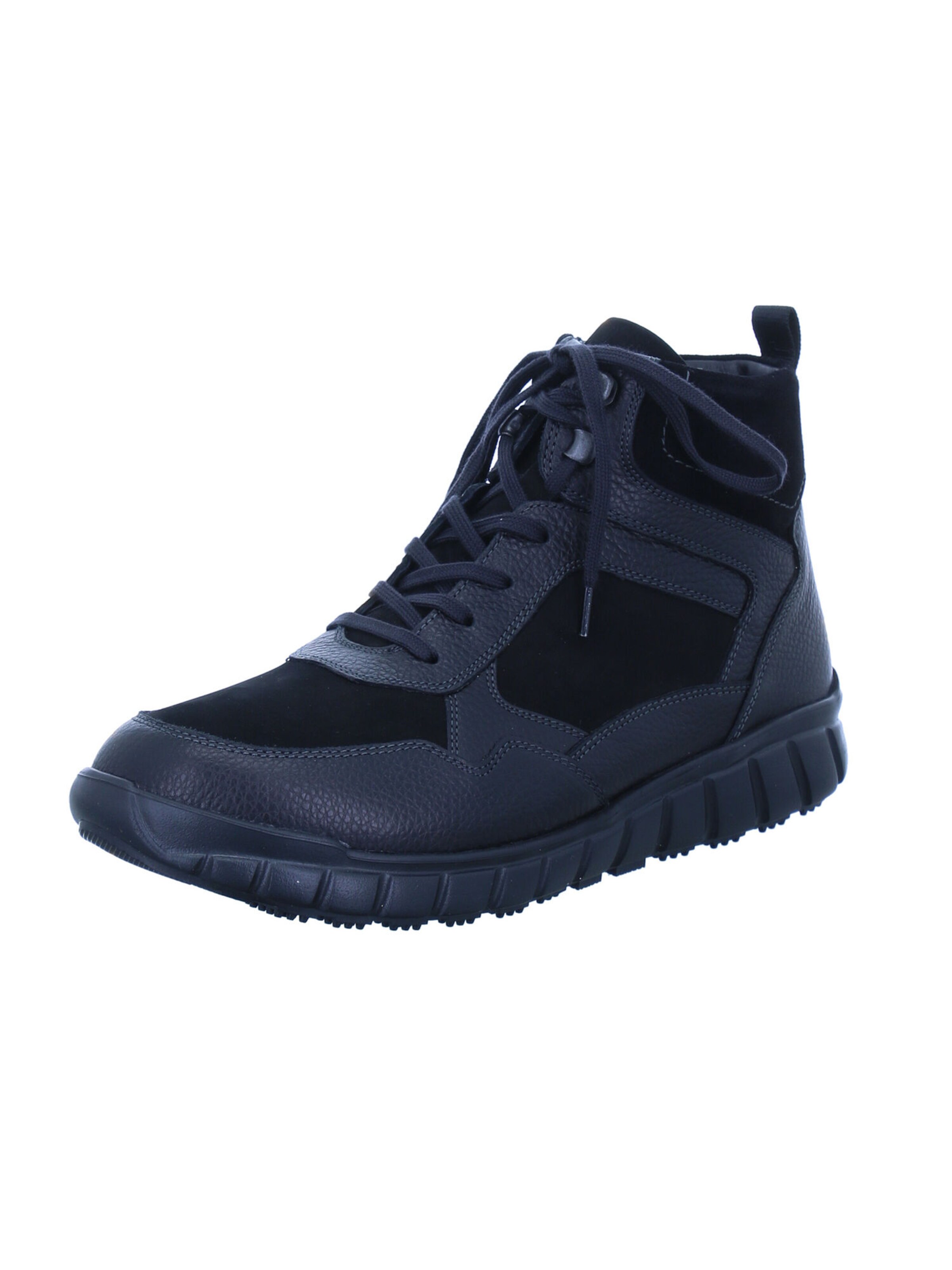 Ganter Lace-Up Boots 'Evo' in Blue: front