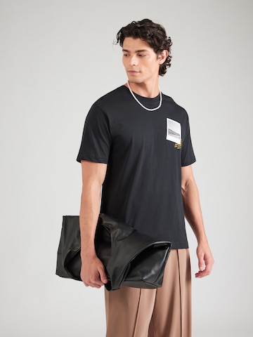 SCOTCH & SODA Μπλουζάκι σε μαύρο: μπροστά