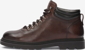 Kazar Lace-Up Boots in Brown: front