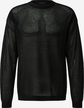 QS Strickpullover in Schwarz: Vorderseite