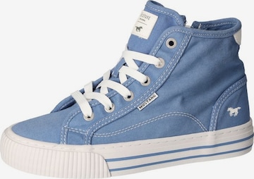 MUSTANG High-Top Sneakers in Blue: front