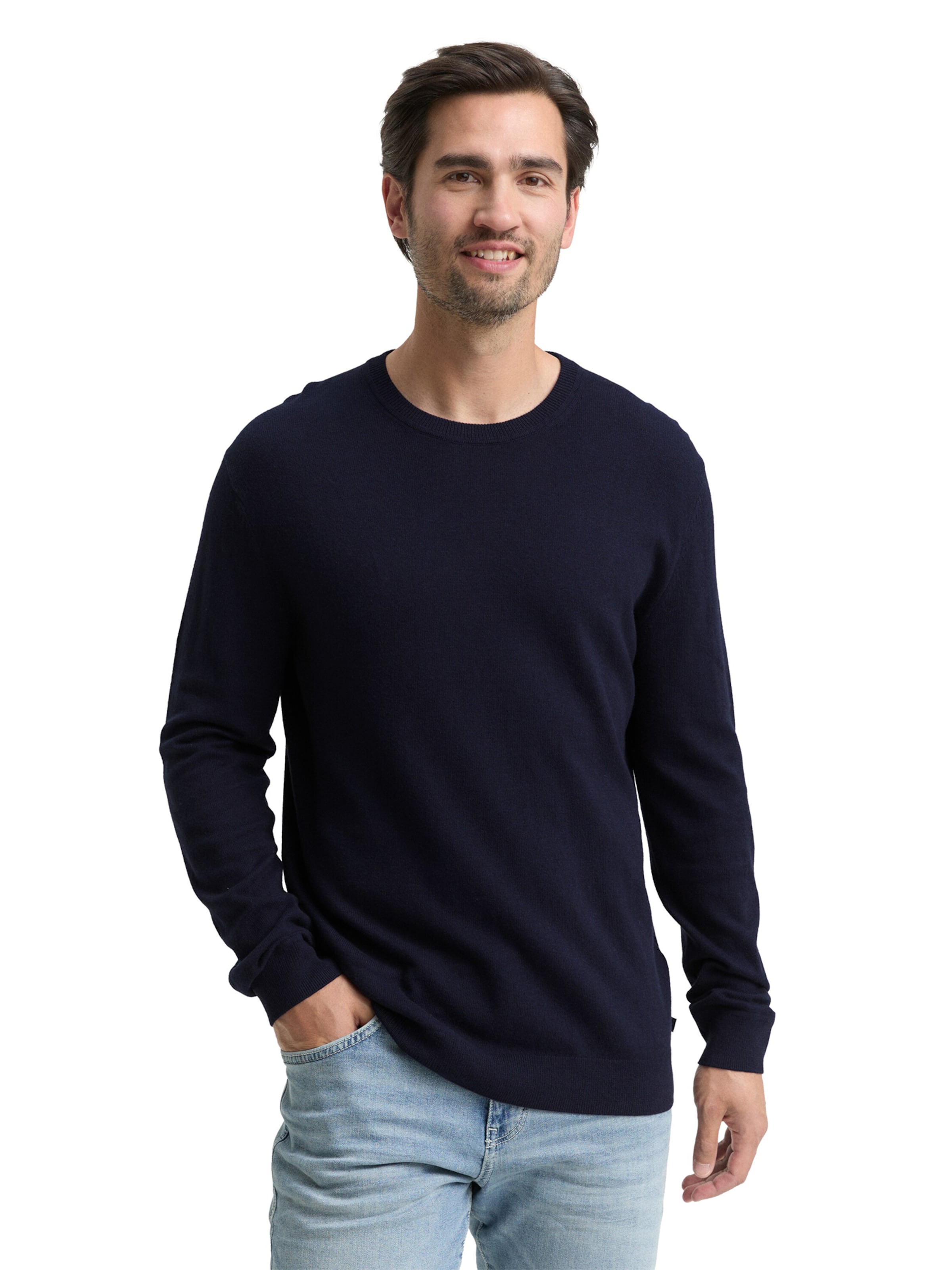 TOM TAILOR Sweater in Blue: front
