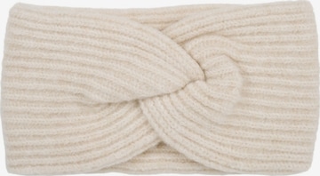 styleBREAKER Headband 'Strick Stirnband Rippenmuster Twist Knoten' in Beige: front