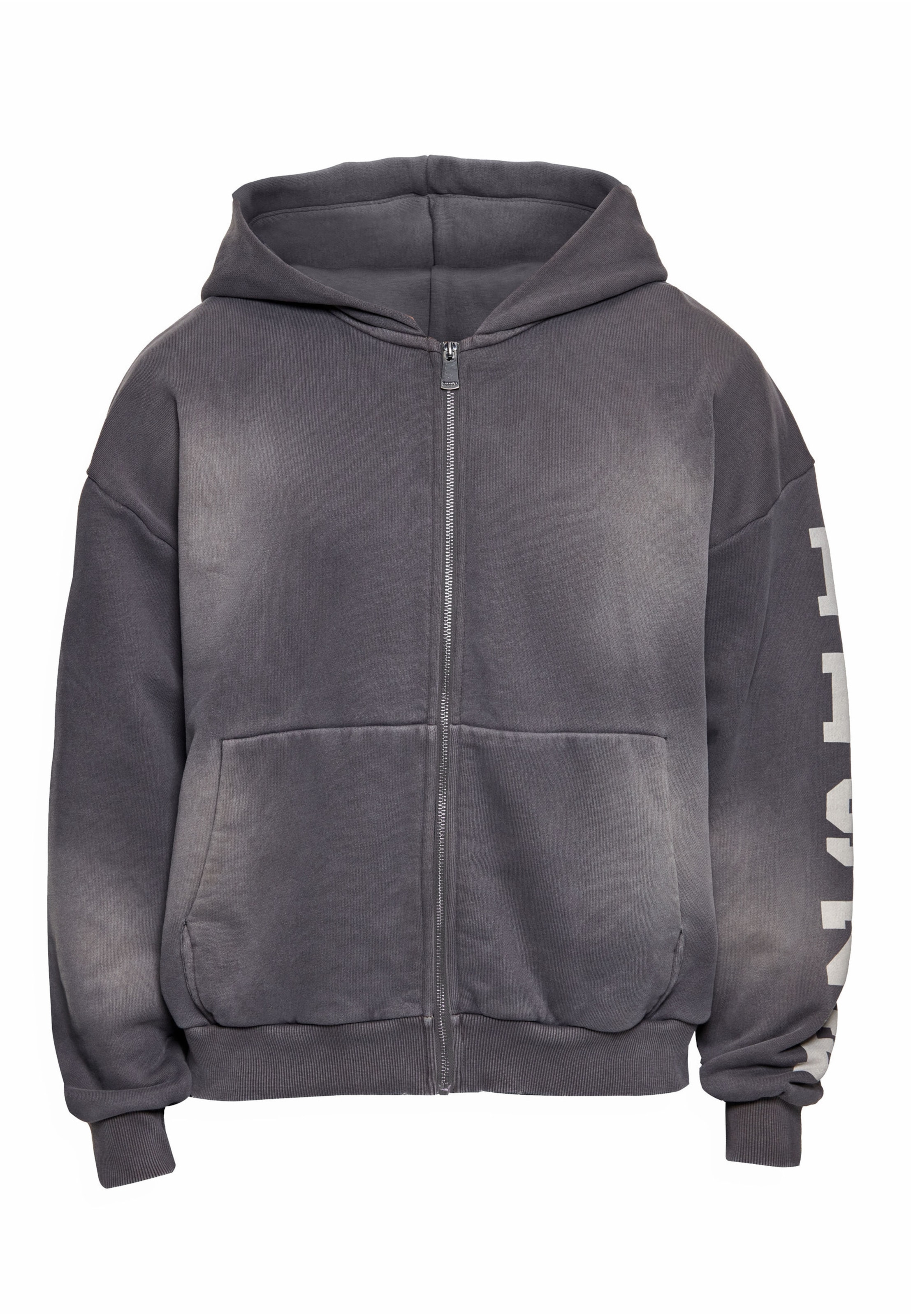 Dropsize Sweatjacke in Grau: Vorderseite