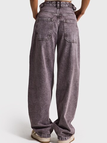 IT'S BASIC Loosefit Jeans 'Skater Mid Rise Jeans' in Bruin