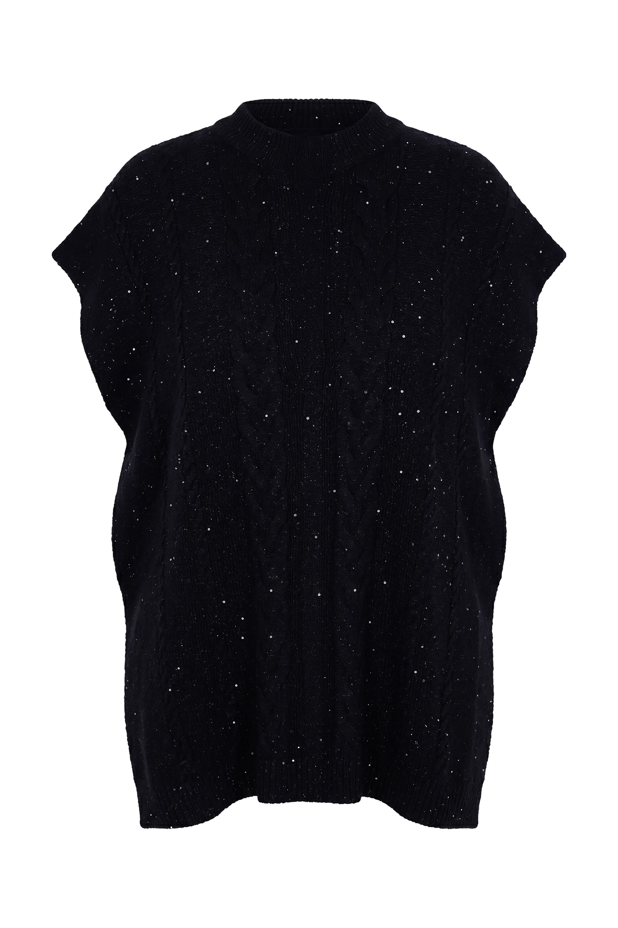 Ulla Popken Pullover in Schwarz: Vorderseite